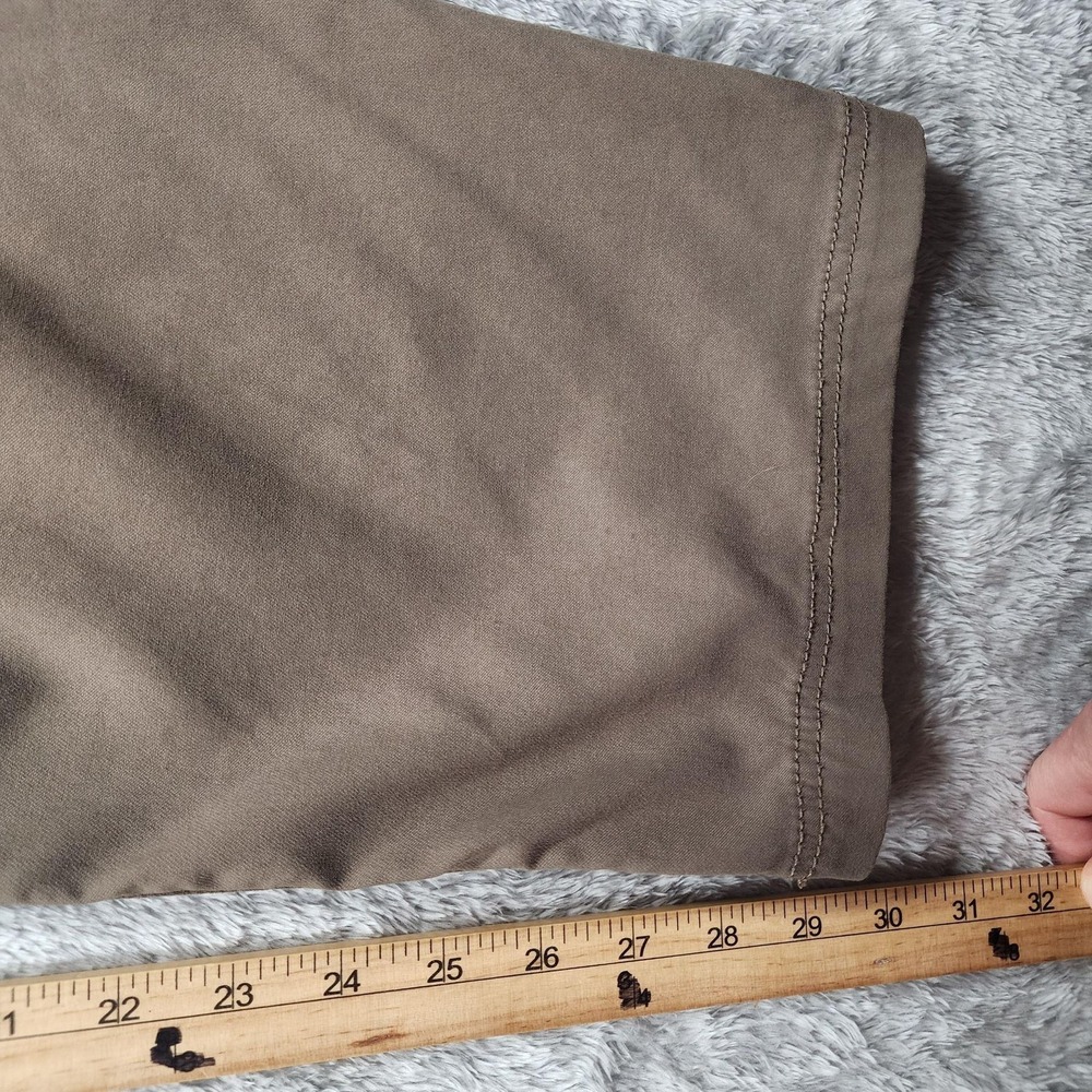 PrAna Breathe Pants Mens 38x30 (Fits 36x30) Brown Slim Fit Stretch Chino Casual - Picture 13 of 14